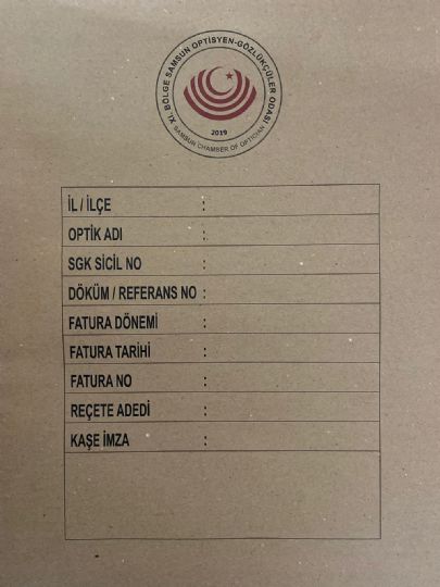 SOSYAL GÜVENLİK KURUMU REÇETE TESLİM ZARFI !