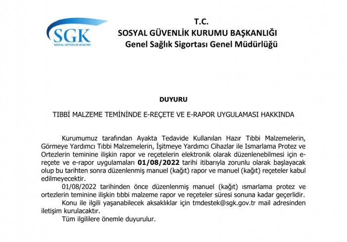 Manuel Reçeteler Hakkında Duyuru !