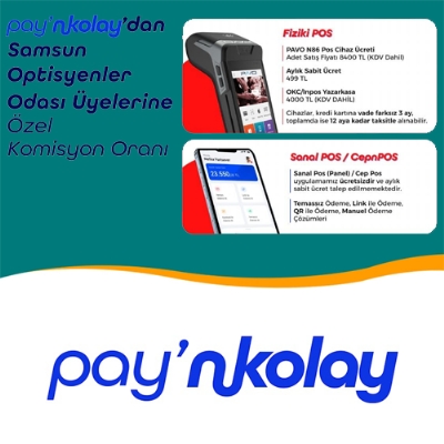 Paynkolay'dan Samsun Optisyenler Odası Üyelerine Özel Komisyon Oranı