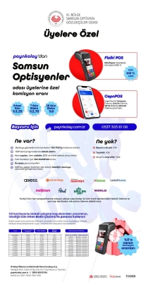 Samsun Optisyenler Odası Üyelerine Özel Komisyon Oranı